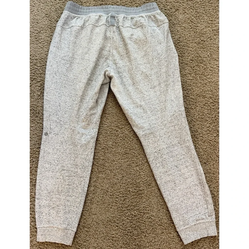 Lululemon Men's At Ease Joggers Heathered Melody Light Grey Size XL